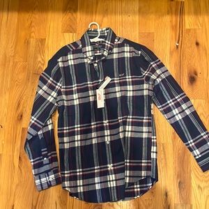 Vineyard vines adult small button up flannel